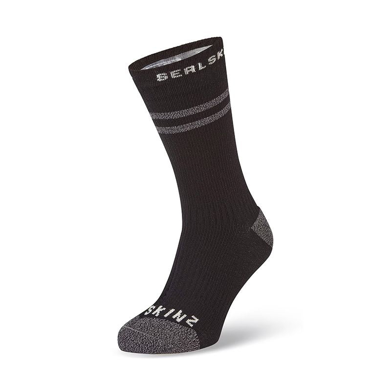 Calcetines Sealskinz Scoulton Medianos Clima Calido Hydrostop Impermeables Negro
