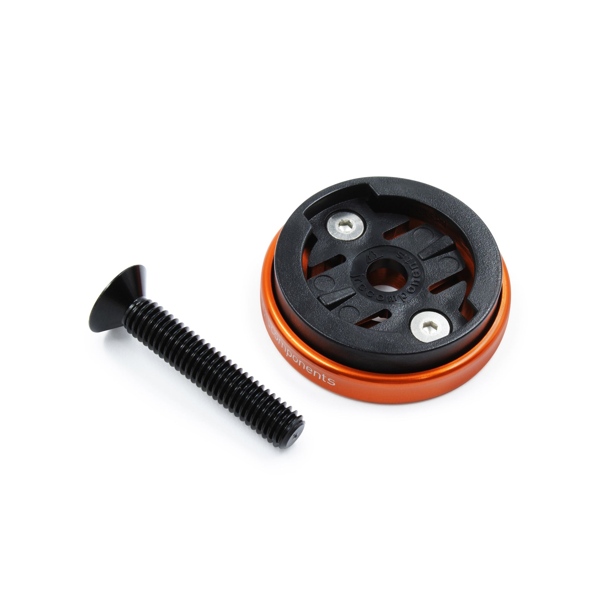 Soporte Tapa Dirección Ciclocomputador JRC Components Enkei Garmin Naranja