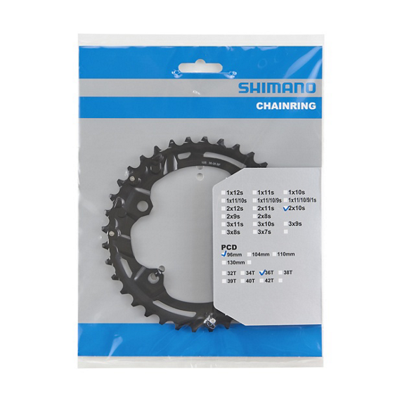 Plato Shimano Deore FC-M4100-2/FC-M4100-B2 Negro #2