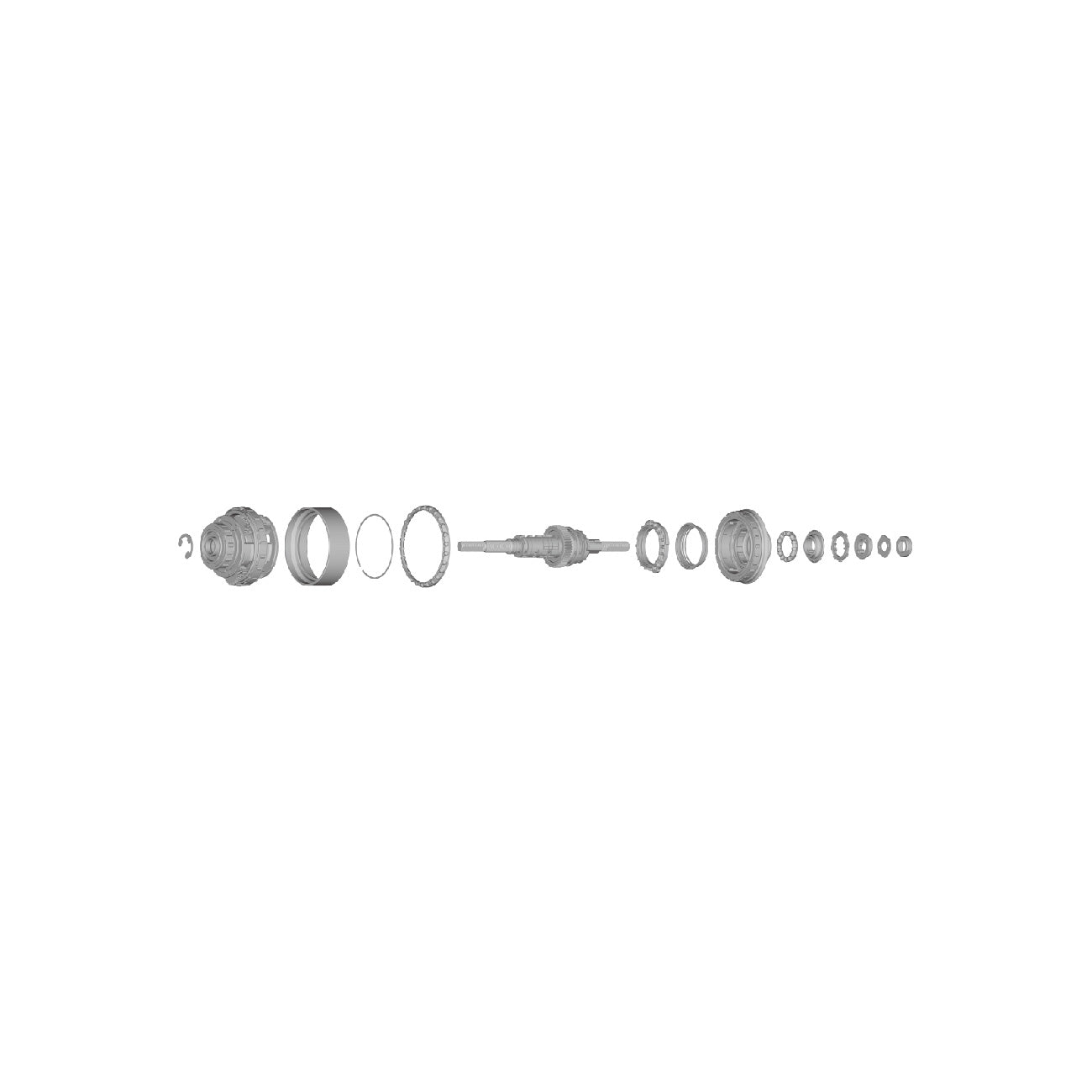 Conjunto Interno Shimano SG-C6001-8D 187mm Plata #2